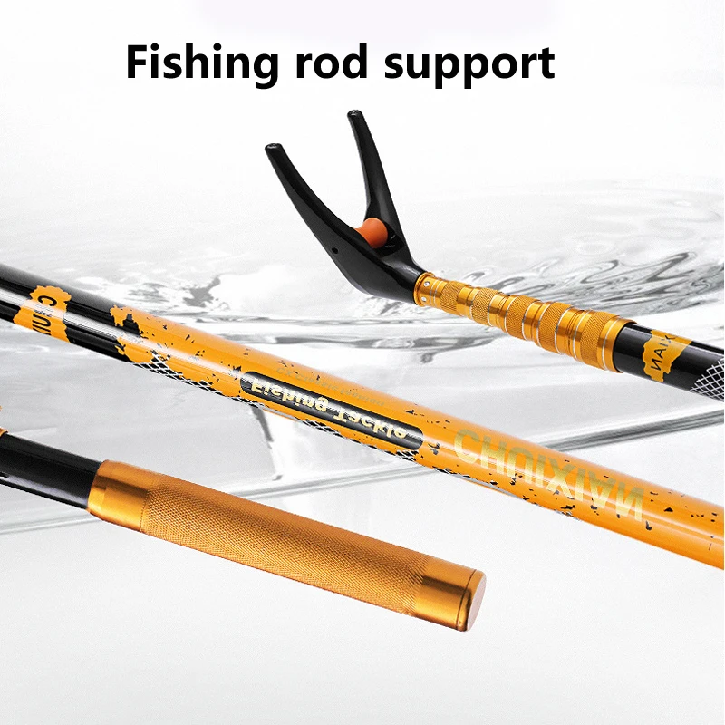 Short carbon support 2 1 2 4m ultra light fishing rod support telescopic positioning fishing