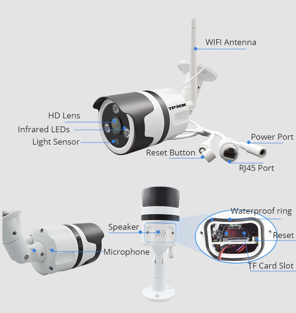 Wi-Fi уличная ip-камера Wi-Fi 1080P Беспроводная Водонепроницаемая Камера Безопасности 2MP Yoosee двухсторонняя аудио камера видеонаблюдения Bullet Camara