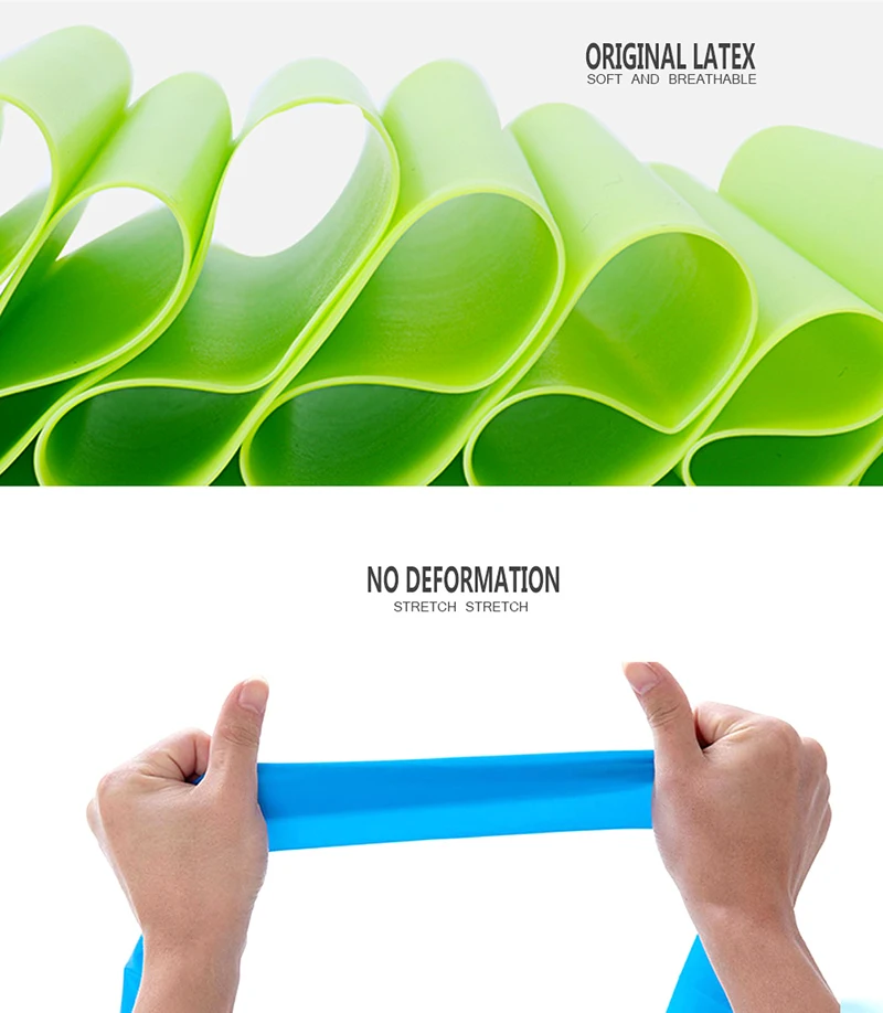 Resistance Bands 1.5M 1.8M 2M Yoga Exercise Straps Gym Strength Pilates Belts Fitness Training