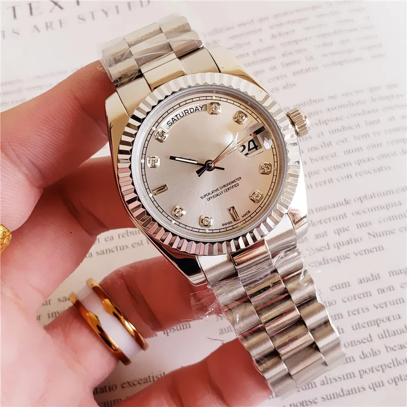 

36mm Fashion Women Mechanical Watch Design Top Brand Luxury Full Steel Waterproof Female Automatic Clock Montre Femme AAA
