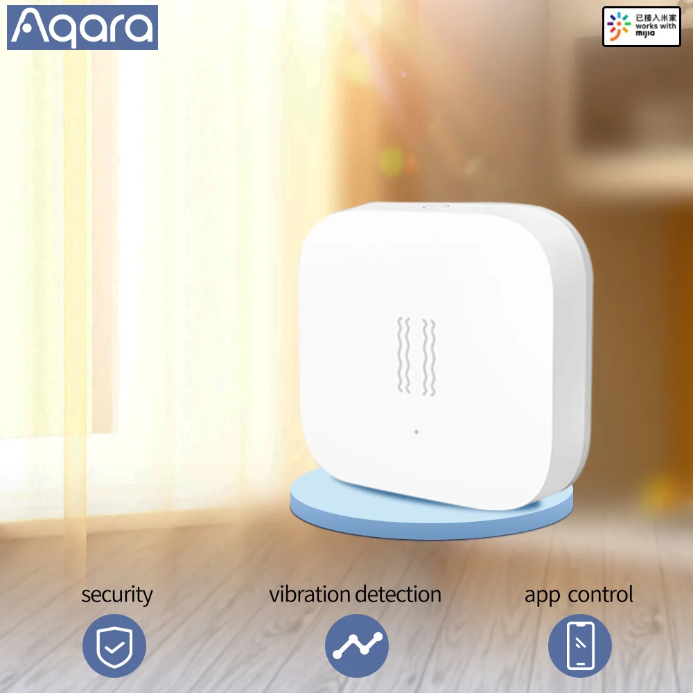 Датчик вибрации Aqara датчик удара умный движения сигнализация монитор zigbee Mihome