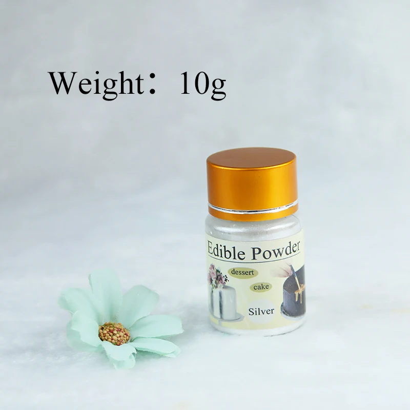 Edible Food Coloring Silver Food Powder 10g in Baking&Pastry Cake