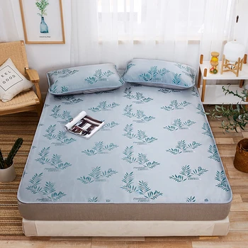 

Fashion Printing Home Sleeping Bed Mat Summer Cool Comfortable Adult Children Mattress Cover Home Textiles Bedspread