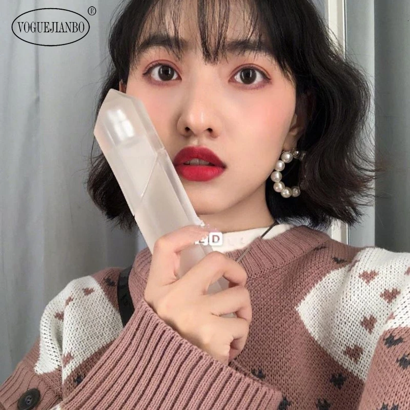 VOGUEJIANBO2019 свободный круглый вырез свитер со съемными рукавами розовый клетчатый красивый модный женский свитер пуловер свитер