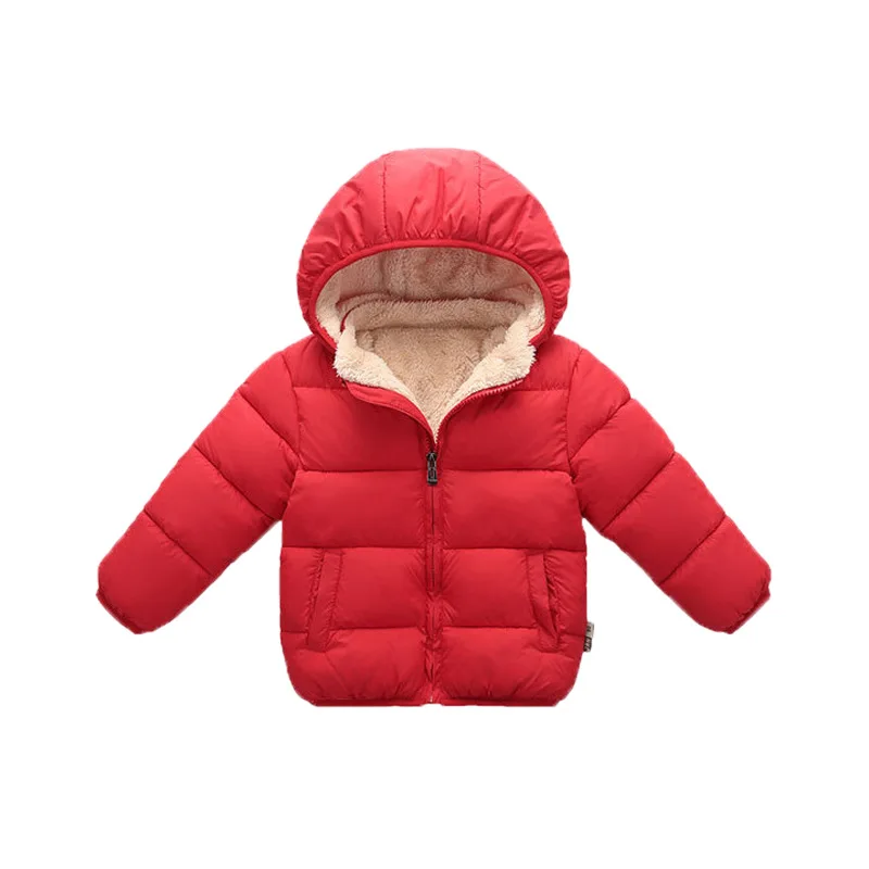 Light-boarded cotton-padded jacket red