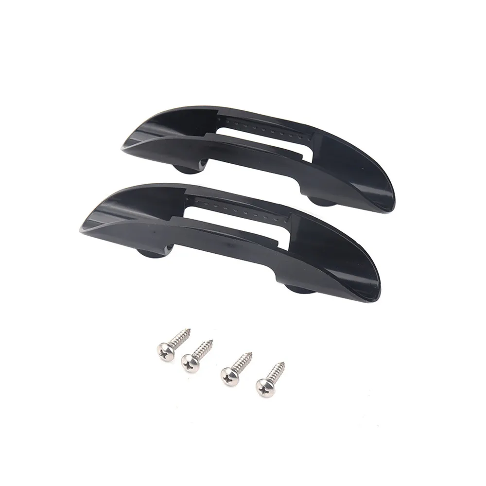 2PCS Kayak Marine Boat Paddle Clip Holder Watercraft Black Plastic With Screws For Marine Boat Replacement Accessories