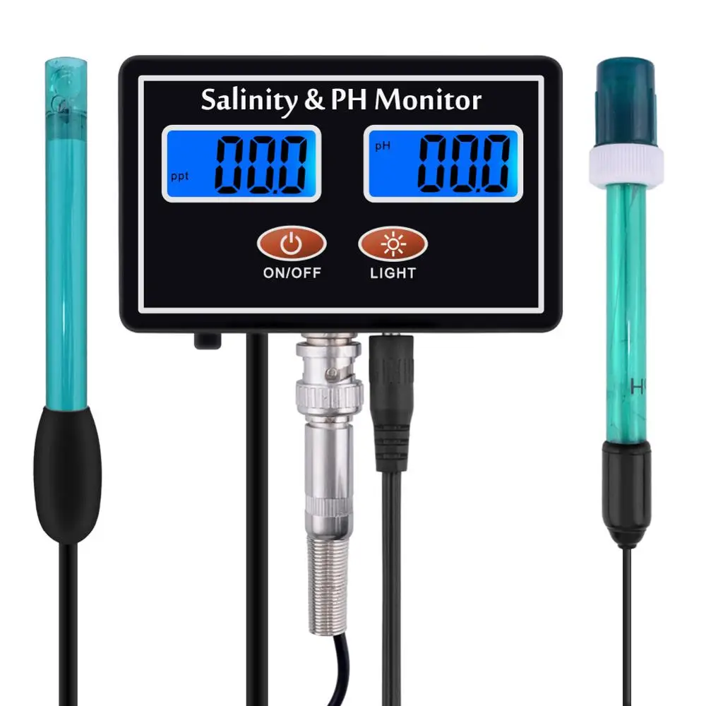 

Professional Online 2 In1 Digital PH Meter Salinity Meter Pond Aquarium Swimming Pool Hot Spring Real-time Continuous Monitoring