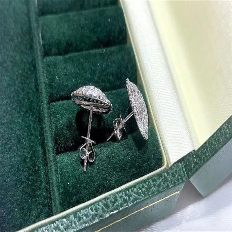 Хорошее ювелирное изделие 18 К золотые серьги с бриллиантами 1CT роскошный стиль для женщин можно выбрать Муассанит