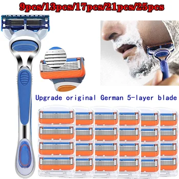 

High Quality 5-layer Razor Frame Combination Men's Razor Blade Shaving Accessories Face Shaver Replacement