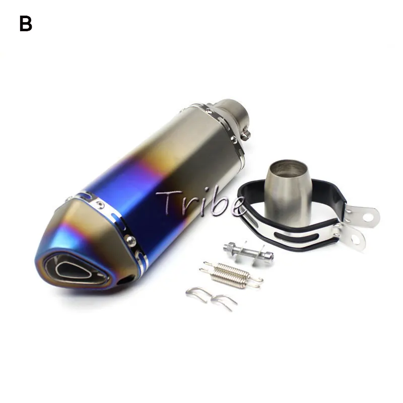 Мотоцикл для мотокросса Akrapovic, глушитель, велосипедная труба, Модифицированная нержавеющая сталь для suzuki ltz 400 Z900 g310r r6