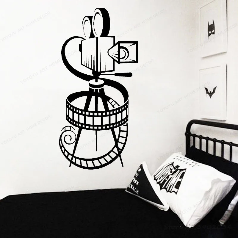 

cinema wall decal vintage theater Vinyl Wall sticker Fashion Decoration home wall decor art mural JH382