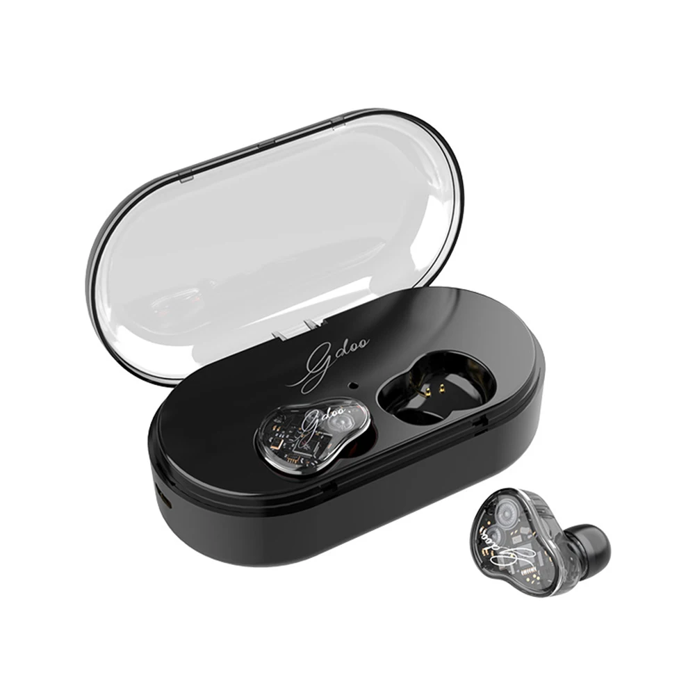 Z6 TWS Bluetooth 5.0 Earphone HiFi Bass Headset Graphene Smart Touch Dual Dynamic Driver IPX7 Waterproof In-Ear phone