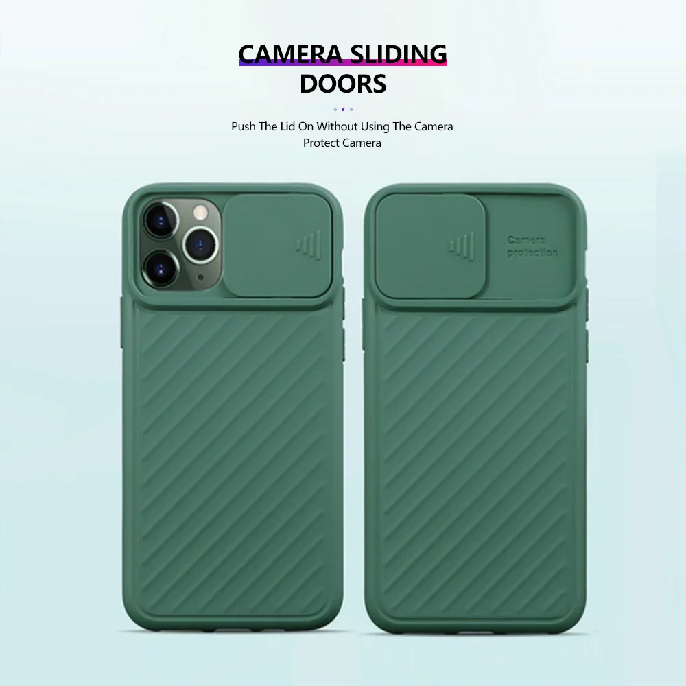 

Soft Silicone Case For iphone X XR XSMAX Cameral Protection Case for 11 pro max Candy Color Back Cover