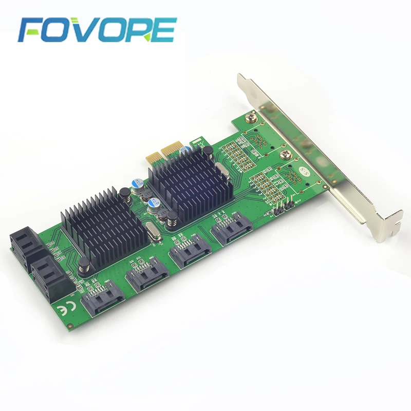 PCI-e SATA преобразователь на 8 портов 3 0 расширитель карты мультипликатор SATAIII PCI e PCIe