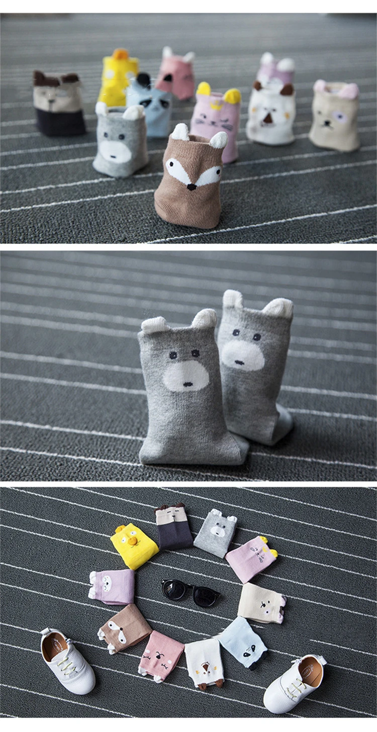 1 пара носочки для Девочки Модное симпатичное хлопковые носки разноцветный, комплект одежды для новорожденного мальчика хлопковые носки для детей ясельного возраста, одежда для малышей для от 0 до 3 лет