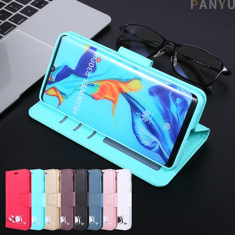 

Phone Case For Huawei P30 P20 Honor 10 20 Pro Lite Luxury Leather Card Pocket Shell Wallet Flip Screen Protective Full Back Capa