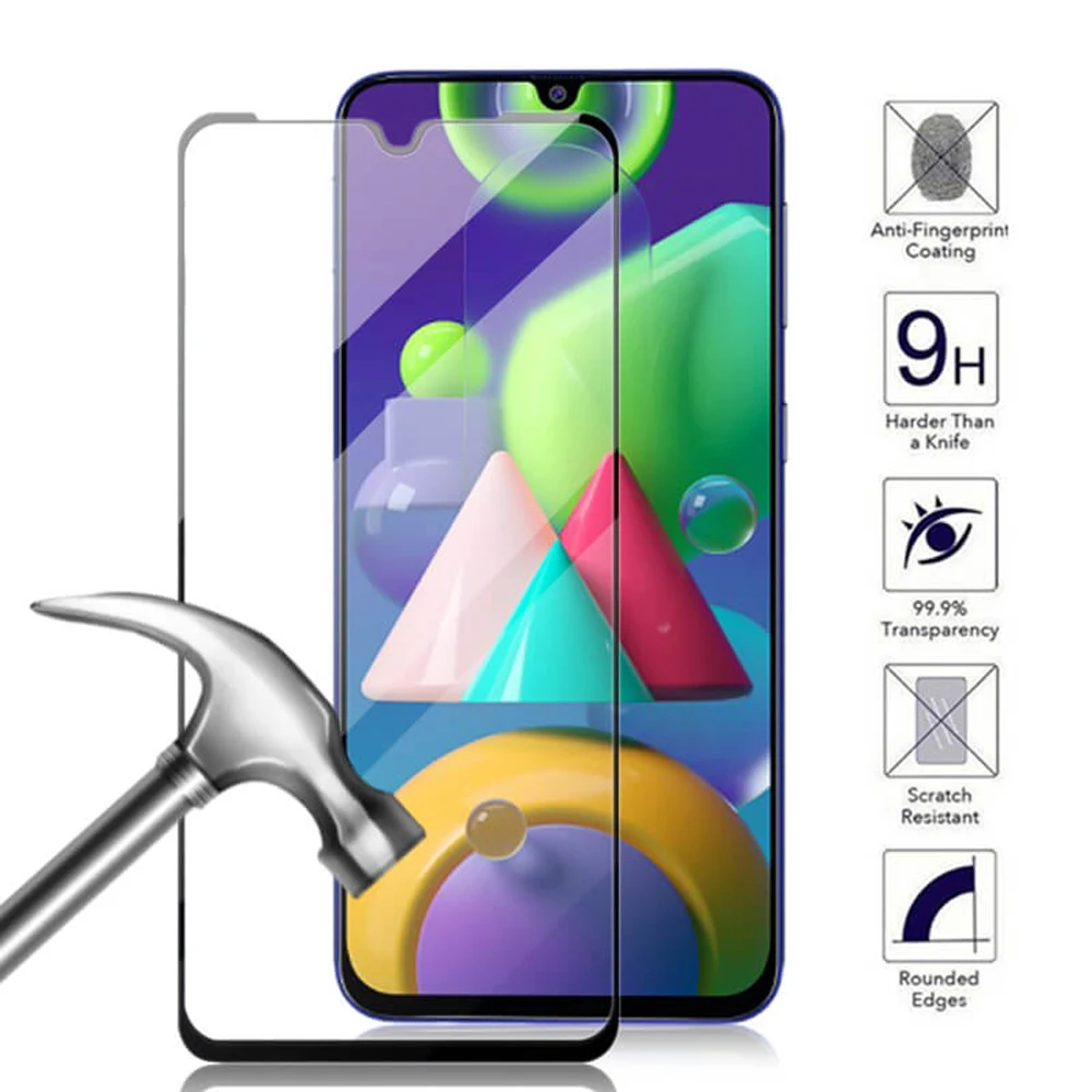 9D полное покрытие для Samsung Galaxy M51 M40 M31 M30 M30S M21 M20 M11 M10 M10S закаленное стекло Защита
