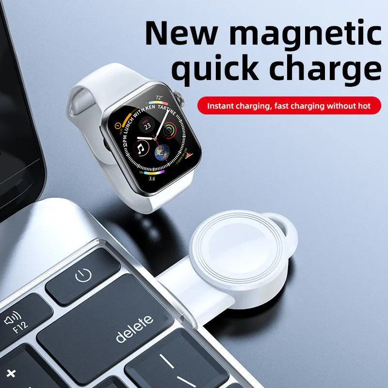 Портативная USB быстрая Магнитная Беспроводная зарядная станция для Apple iWatch серии