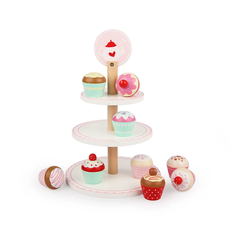 wooden cupcake toy