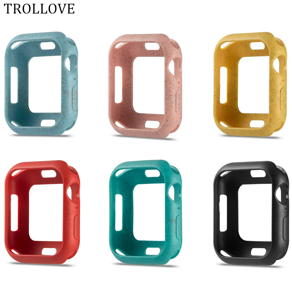 Чехол из ТПУ для Apple Watch Series 5 4 3 2 1 защитный чехол iWatch 38 мм 42 40 44 Ультратонкий Мягкий