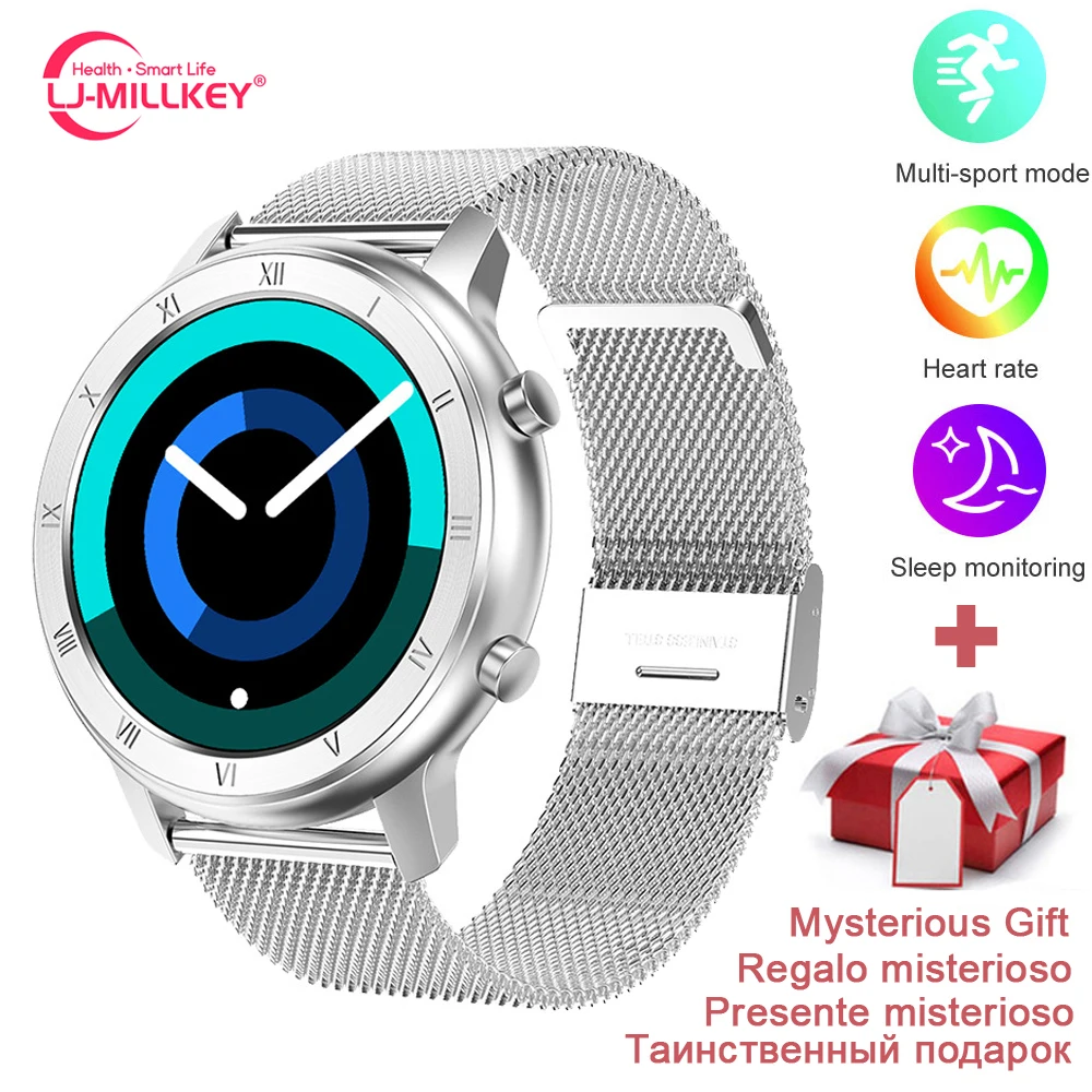 DT89 Смарт часы с полным сенсорным экраном браслет умные для женщин montre femme сплав