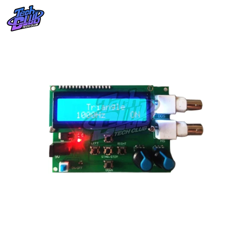 

DDS Function Signal Generator Sine Square Triangle Sawtooth Wave Low Frequency 1Hz-65534Hz DC 7-9V LCD Display