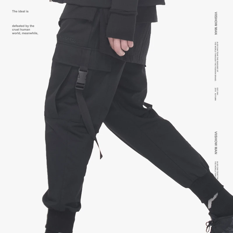 VIISHOW уличная одежда мужские штаны брендовые 100% хлопок Pantalon Homme хип хоп джоггеры 2019