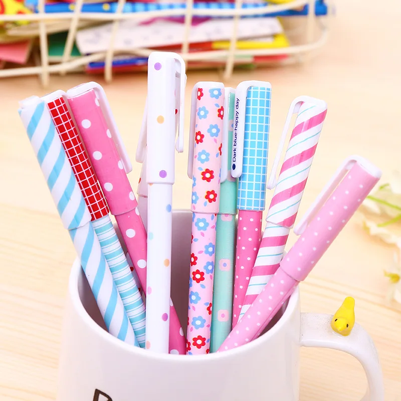 1 комплект гелевая ручка 10 цветов kawaii Канцтовары Canetas Escolar Papelaria подарок школьные