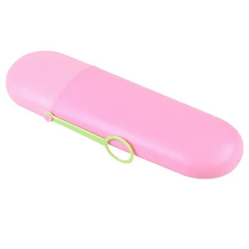 

3pcs Portable Outdoor Dustproof Toothbrush Protector Case Cover Storage Box 4 Colors 20*6.5 Cm Toothbrush Box