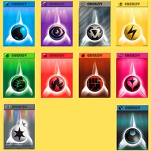 50 карт/набор Покемон PTCG batch N Card 10 энергетические карты различные карточки для реквизита тренажер карты детские игрушки подарки