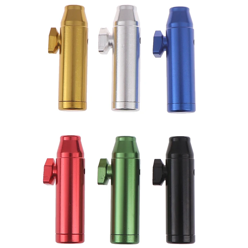1 шт. металлическая плоская пуля ракета Snuff Sniffer Snorter snuffer Dispenser|Трубки и аксессуары