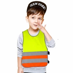 Gilet réfléchissant pour enfants de 1 à 12 ans, uniforme scolaire, gilet pour filles et garçons, sécurité extérieure, avertissement de circulation sur la route 