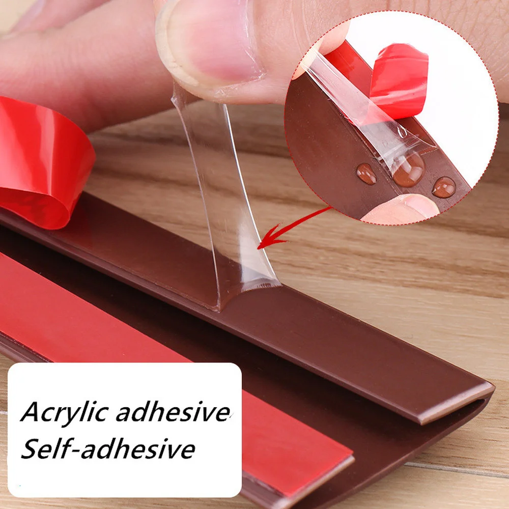 Door Draft Stopper Sealing Strip Sound Proof Noise Reduction Dust Proof Flexible Bottom Seal Strip Gap