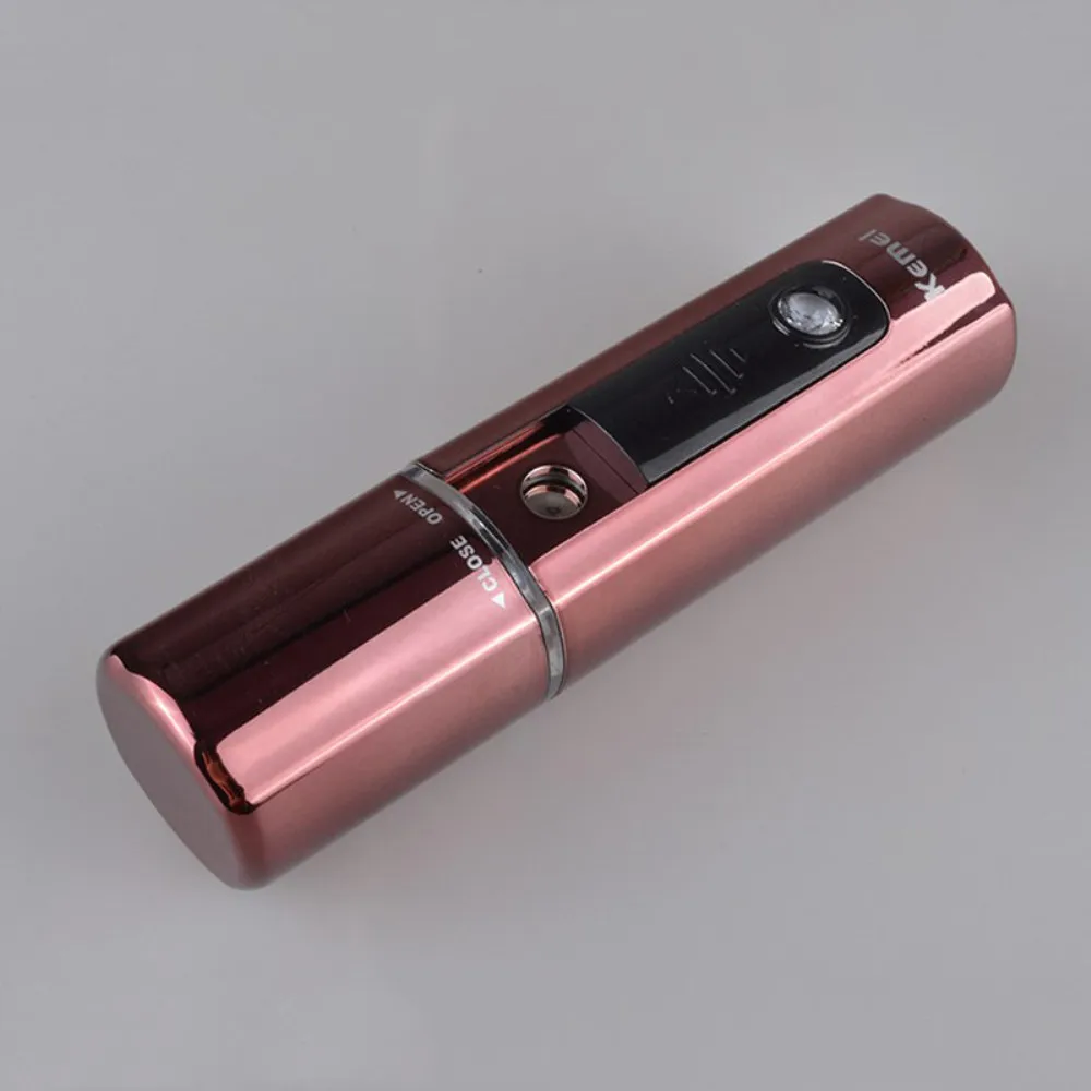 Kemei KM-708 увлажнитель лица портативный аппарат для паровой бани лица перезаряжаемая кожа небулайзер увлажняющий прибор для красоты лица