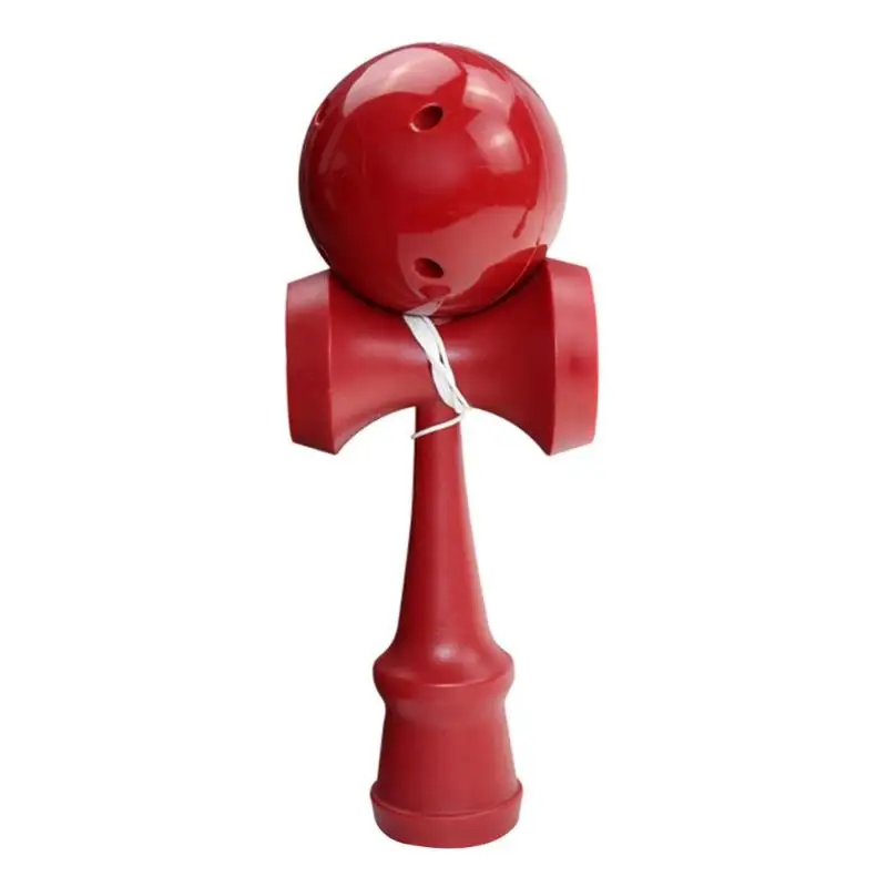 Красный ABS пластик дети Kendama умелое жонглирование мяч своеобразный досуг спортивная игрушка для детей подарок на день рождения подарки - Цвет: Красный