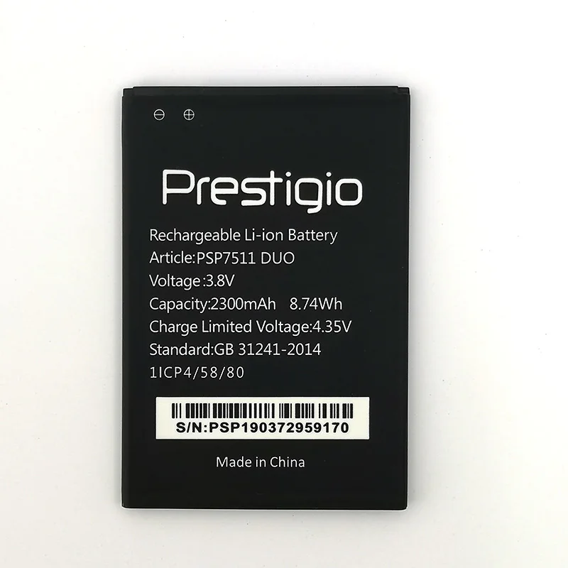 100% Оригинальный аккумулятор 2300 мАч PSP7511 DUO для Prestigio Muze B7 последняя продукция