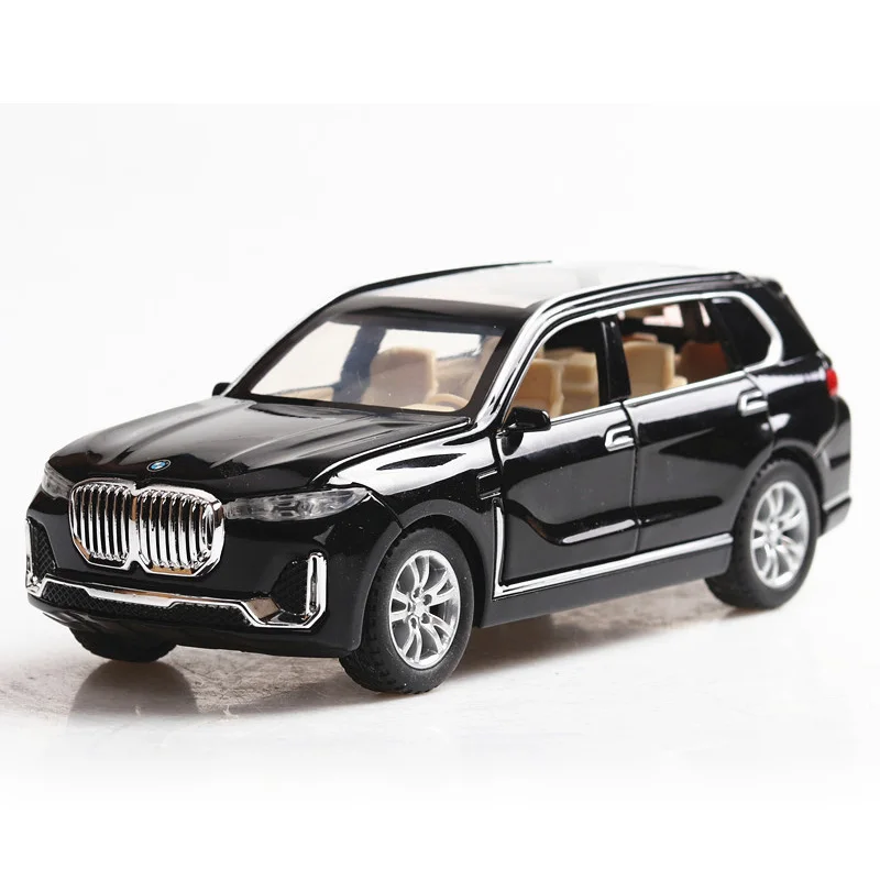Коллекционная игрушка из сплава под давлением для автомобилей BMW X7 масштаб