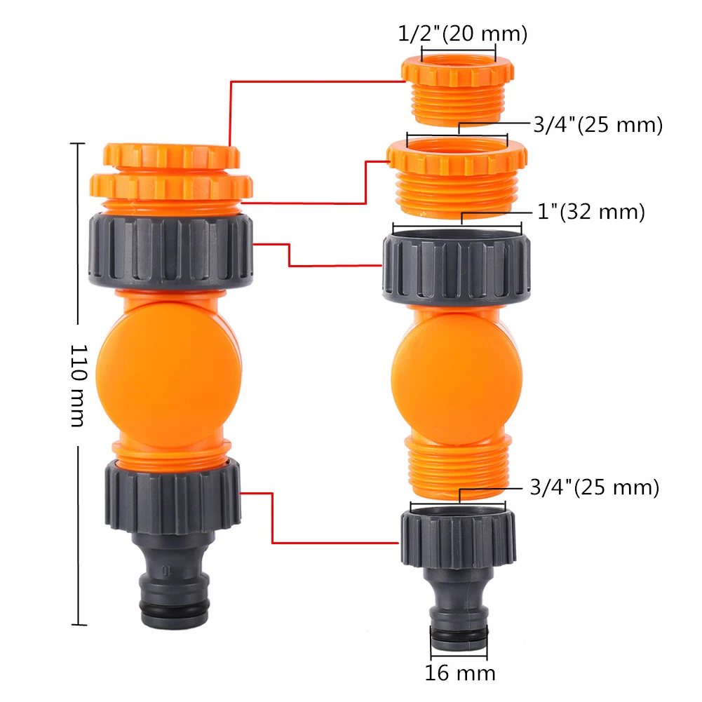 Garden Hose Connector Hose Connector Garden Quick Coupling 1 Pc Garden Irrigation Quick Water Connector 1/2" 3/4" Pipe Interface Hose Water stop joint Irrigation Fittings Pipe Adapters