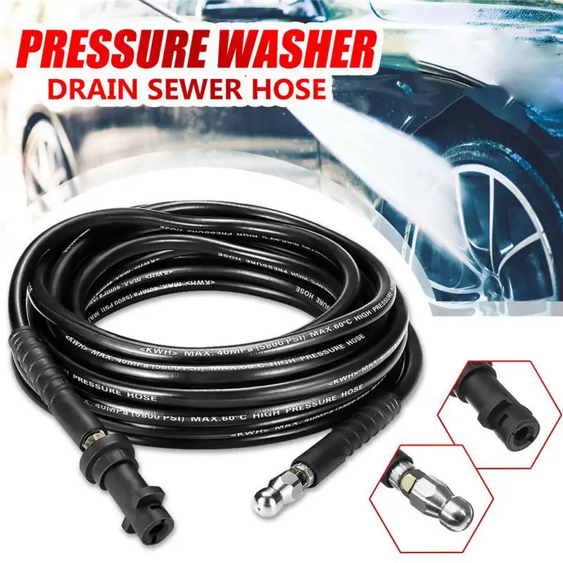 

High Pressure Washer 6m 10m 15m 20 meters 5800PSI Sewer Drain Water Cleaning Hose for Karcher K1 K2 K3 K4 K5 K6 K7