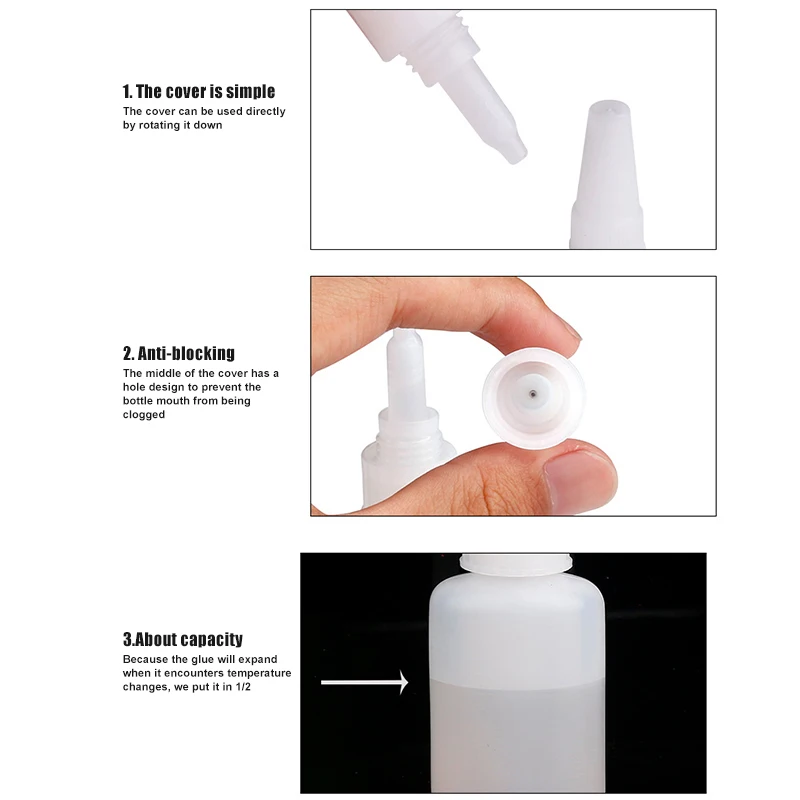 Nail Glue Fast-dry Adhesive Acrylic False Tips 3D Decoration Nail Rhinestone Glue easy portability convenient TY99
