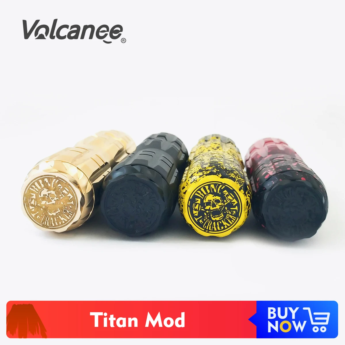 Volcanee Titan стиль Vape мод латунный материал 25 мм диаметр 510 резьба подходит 18650 21700 20700