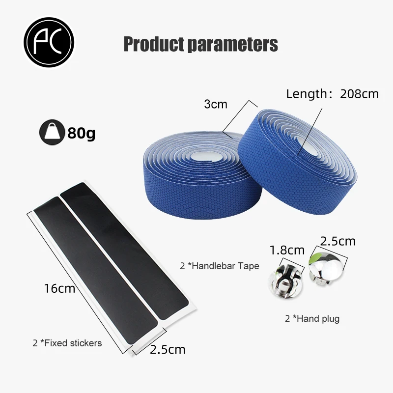 PCycling Bicycle Handlebar Tape Road Bike Tape EVA Belt Soft Cycling Handlebar Non-slip Wear-resistant Belt