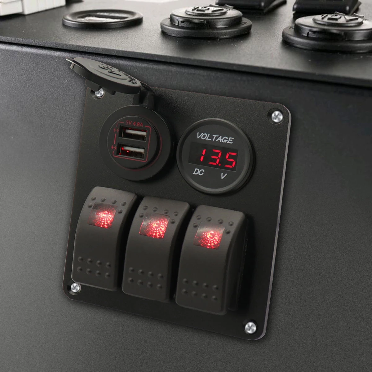 Автомобильное зарядное устройство с двумя USB портами 4 8 А| |