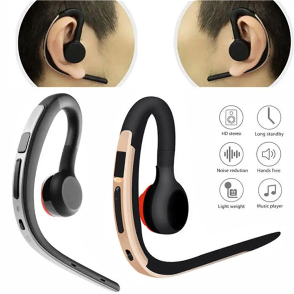 Wireless Bluetooth Sport Headset Headphone Over Ear Earphone with Mic Noise Cancelling for iPhone Samsung Galaxy Xiaomi LG