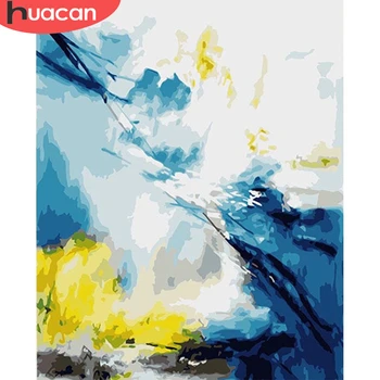 

HUACAN Painting By Number Landscape Wall Art Picture By Number Scenery Drawing Canvas Acrylic Handpainted Gift Home Decor
