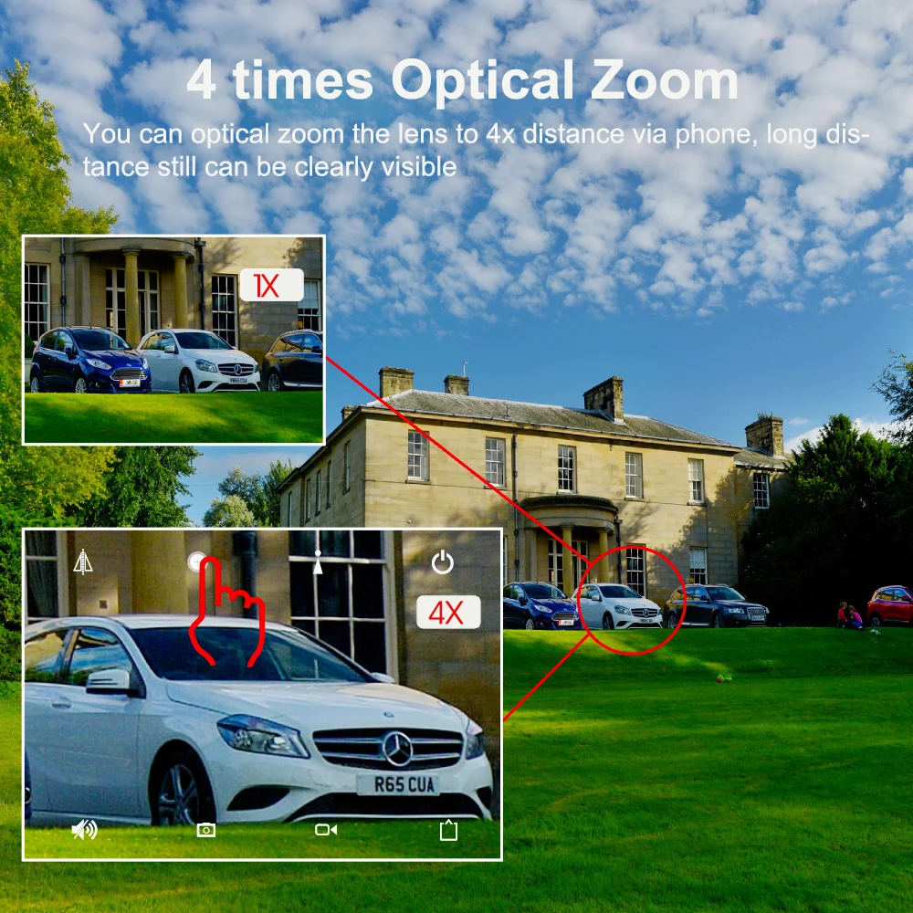 OwlCat Hisee APP HD 2MP 5MP уличная купольная ip-камера PTZ 4X Zoom AF IR ночного видения сеть P2P камера ONVIF IP66 водонепроницаемая