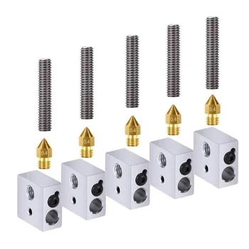 

Extruder Nozzle Printhead Heater 15Pcs Blocks For 3D Printer Throat Tube