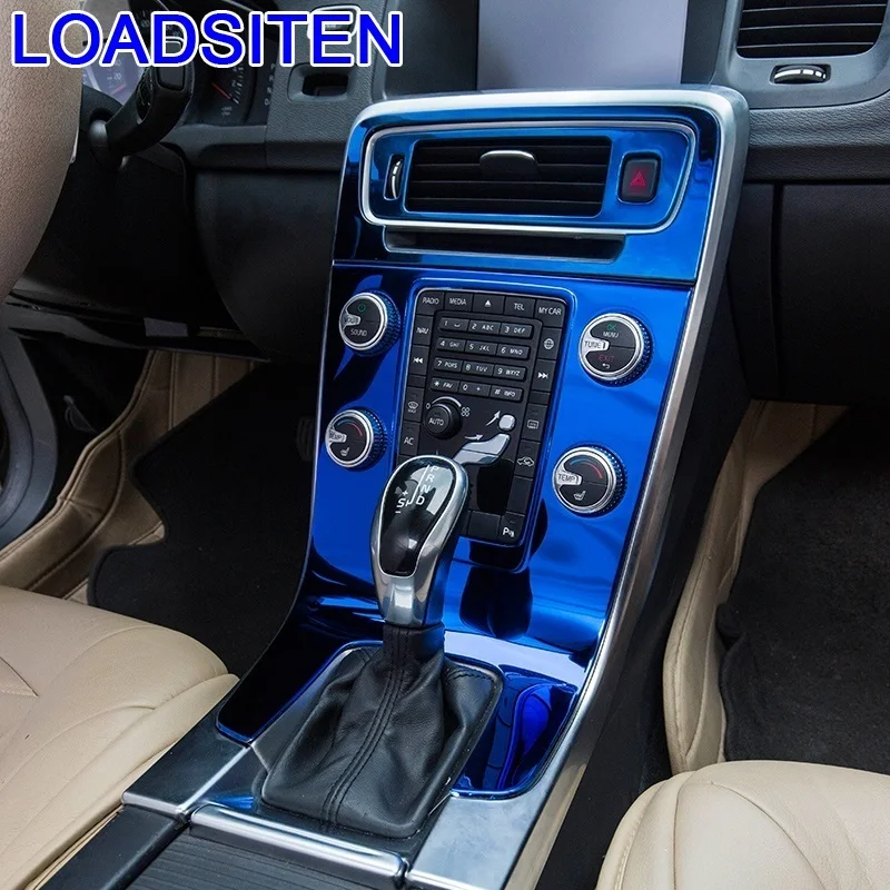 Auto Decorative Automovil Control System Gear Panel Interior Trim Sticker Strip Bright Sequins Accessories 18 19 FOR Volvo S60L |
