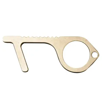 

Hygiene Hand Contact-Free Door Handle Elevator Tool Brass Multifunctional Keychain anti-contact key door opener