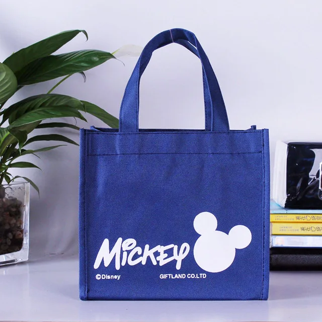 Disney мультфильм Минни Сумка для мам водонепроницаемый ланч бокс сумка складная сумка для начальной школы Обучение Ланч сумка